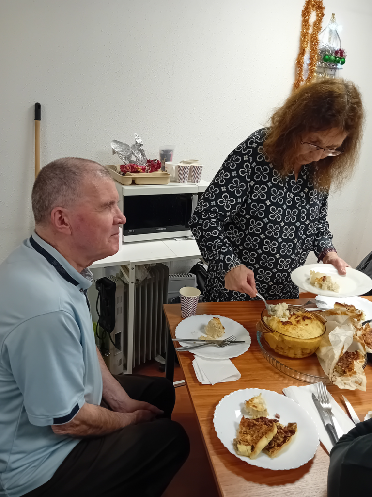 Repas de Noël à Info lumière